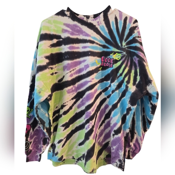 OOGIE BOOGIE THE NIGHTMARE BEFORE CHRISTMAS TIE-DYE. SPIRIT JERSEY. SIZE MEDIUM - Picture 1 of 11